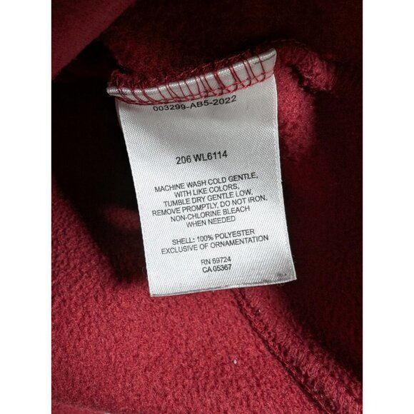Columbia Vintage Fleece Jacket Womens Size Medium Red Full Zip Outdoor Hiking - Picture 6 of 10